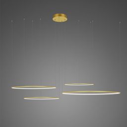 Altavola Design Ledowe Okręgi lampa wisząca 4x106 W złota LA084/CO4_100_in_4k_gold