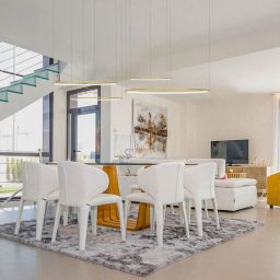 Altavola Design Ledowe Okręgi No.4 lampa wisząca ściemnialna 106W złota LA084/CO4_100_in_4k_gold_dimm