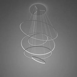 Altavola Design Ledowe Okręgi lampa wisząca ściemnialna 280W LED czarny LA085/P_150_in_3k_black_dimm