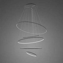 Altavola Design Ledowe Okręgi lampa wisząca ściemnialna 280W LED czarny LA085/P_150_in_3k_black_dimm