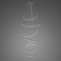 Altavola Design Ledowe Okręgi lampa wisząca ściemnialna 245W LED czarny LA087/P_150_in_3k_black_dimm