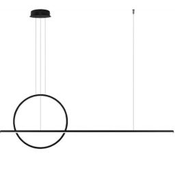 Altavola Design Linea lampa wisząca 2x30 W czarna LA087/PX143_40_3k_30W_black