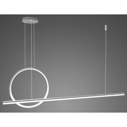 Altavola Design Led Shape lampa wisząca 1x23 W srebrna LA087/PX143_40_4k_silver_dimm