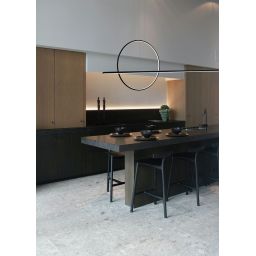 Altavola Design Linea lampa wisząca ściemnialna 23W czarny LA087/PX143_40_4k_black_dimm