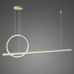 Altavola Design Linea lampa wisząca ściemnialna 23 W czarna LA087/PX143_40_4k_gold_dimm