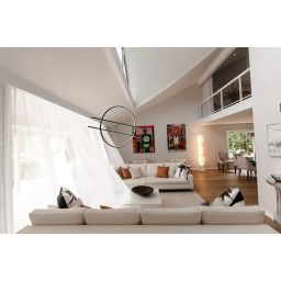 Altavola Design Linea lampa wisząca 47W czarny LA088/PX_3k_black