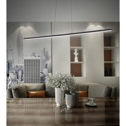 Altavola Design Linea lampa wisząca 1x15W czarny LA089/P_120_4k_black