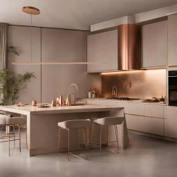 Altavola Design Linea lampa wisząca 1x12 W miedź LA089/P2_100_3k_copper