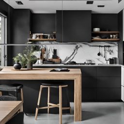 Altavola Design Linea lampa wisząca ściemnialna 12 W czarna LA089/P2_100_4k_black_dimm