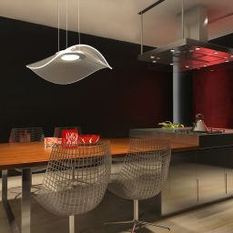 Altavola Design Velo lampa wisząca 1x30W chrom/przezroczysty LA101/P1_chrom