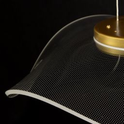 Altavola Design Velo lampa wisząca 1x30 W przezroczysta-złota LA101/P1_gold