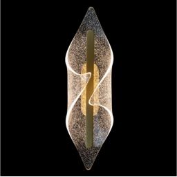 Altavola Design Velo kinkiet 1x12 W przezroczysty-złoty LA101/W_gold_sh