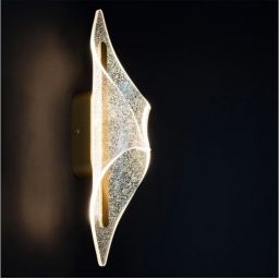 Altavola Design Velo kinkiet 1x12 W przezroczysty-złoty LA101/W_gold_sh