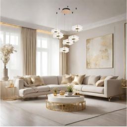 Altavola Design Mariposa lampa wisząca 6x36 W przezroczysta-różowe złoto LA102/CO6