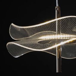 Altavola Design Mariposa lampa wisząca 1x6 W przezroczysta-różowe złoto LA102/P_3000K