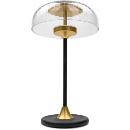 Altavola Design Vitrum lampa stołowa 1x7,2W LED czarny mat/złoty satynowy LA104/T