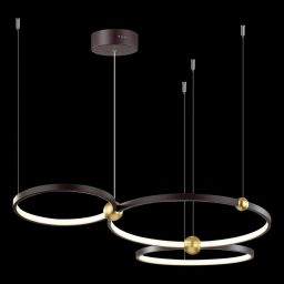 Altavola Design Aurora lampa wisząca ściemnialna 63 W czarna-złota LA111/P_50_3k_black_dimm