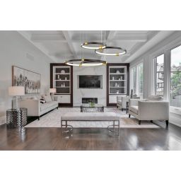 Altavola Design Aurora lampa wisząca 85W czarny mat/satynowe złoto LA112/P_50_3k_black