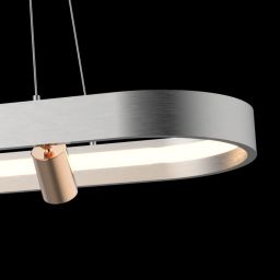 Altavola Design Spectra lampa wisząca 40W LED szary/złoty LA114/P_92_2+1_grey_gold