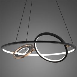 Altavola Design Seppia lampa wisząca 45W czarny/złoty LA115/P_62_1+2_3k_black_gold