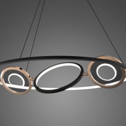 Altavola Design Seppia lampa wisząca 61W czarny/złoty LA115/P_85_1+3_3k_black_gold