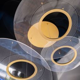 Altavola Design Eclipse lampa wisząca 48W złoty/przezroczysty LA116/P2_97_3k_gold