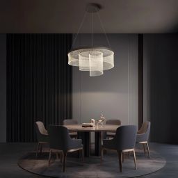 Altavola Design Rose lampa wisząca 1x62 W szary/popielaty-srebrna LA124/P_80_coffe