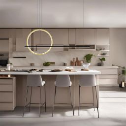 Altavola Design Linea No. 2 lampa wisząca 28 W czarna/złota LA087/PX100_40_3k_gold_black