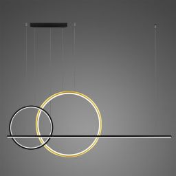 Altavola Design Linea No. 4 lampa wisząca 57 W czarna-złota LA087/P2X_60_40_150_3k_black_gold