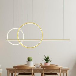 Altavola Design Linea No. 4 lampa wisząca 57 W złota-biała LA087/P2X_60_40_150_3k_gold_white