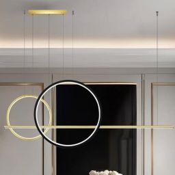 Altavola Design Linea No. 4 lampa wisząca 57 W złota-czarna LA087/P2X_60_40_150_3k_gold_black