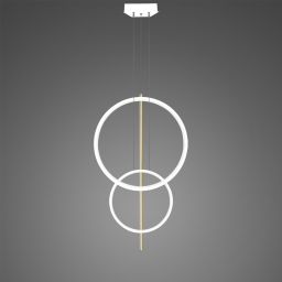 Altavola Design Linea No. 5 lampa wisząca 51 W biała/złota LA087/2P_60_40_100_3k_white_gold