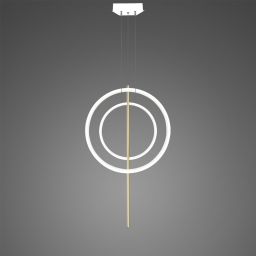 Altavola Design Linea No. 5 lampa wisząca 51 W biała/złota LA087/2P_60_40_100_3k_white_gold