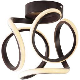 Apeti Douglas lampa podsufitowa 1x11 W brązowa A0005-210