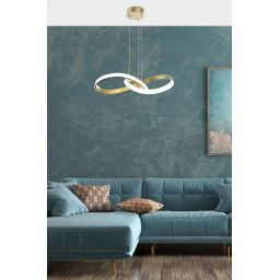 Apeti Paros lampa wisząca 1x34 W biała A0025-310