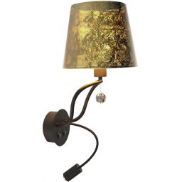 Apeti Saria kinkiet 2x8 W czarny A0029-220