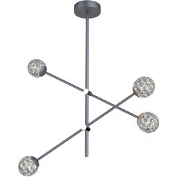 Apeti Paksos lampa wisząca 4x5 W grafitowa A0032-340