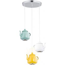 Argon Jamajka lampa wisząca 3x5W miętowy/żółty/biały 1326