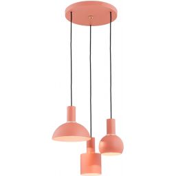 Argon Sines lampa wisząca 3x15W koral/mosiądz 1469