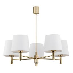 Argon Ponte Plus lampa podsufitowa 5x15W śmietankowy/ciemny mosiądz 2106