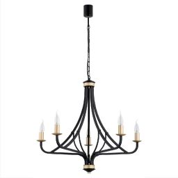 Argon Lorenzo lampa wisząca 5x7W czarny/złoty 2171