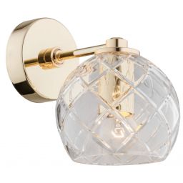 Argon Oviedo kinkiet 1x15W przezroczysty/mosiądz 4202