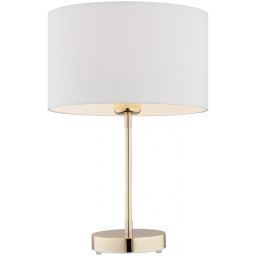 Argon Karin lampa stołowa 1x15W biały/mosiądz 4301