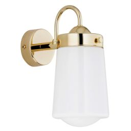 Argon Pasadena kinkiet 1x15 W biały-mosiądz 4717