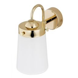 Argon Pasadena kinkiet 1x15 W biały-mosiądz 4717