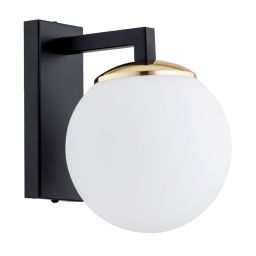 Argon Moritz kinkiet 1x15W opal mat/czarny/mosiądz 4771