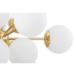 Argon Satelite Plus lampa wisząca 15x15W opal mat/mosiądz 5048