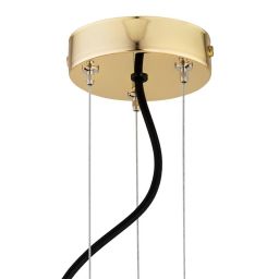 Argon Satelite Plus lampa wisząca 15x15W opal mat/mosiądz 5048