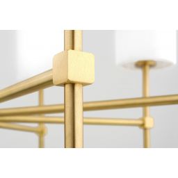 Argon Abruzzo lampa podsufitowa x7 W biała-mosiądz 5051