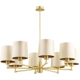 Argon Princeton lampa wisząca 8x15 W mosiądz 5071